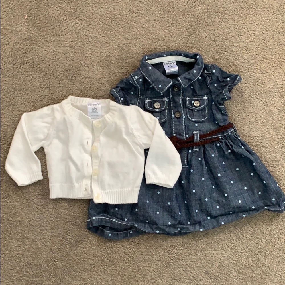 Newborn dress EUC